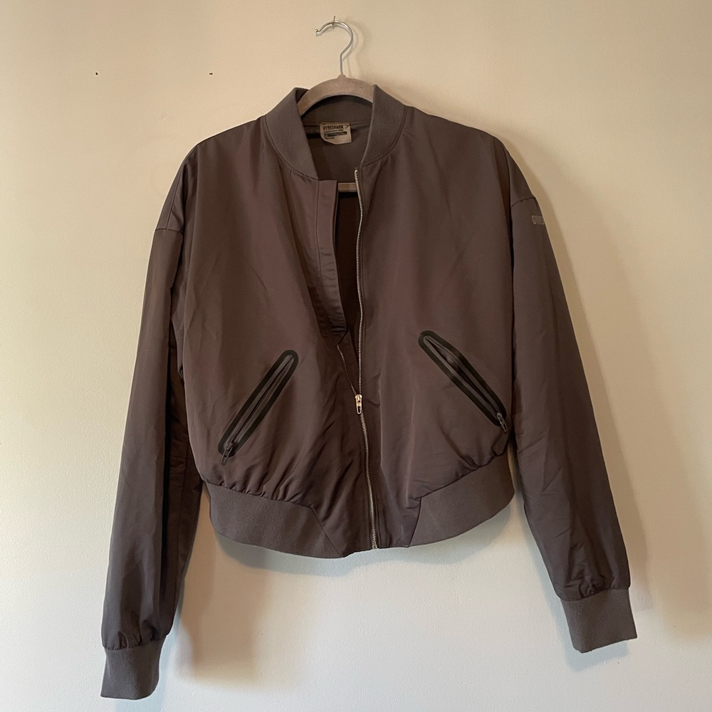 Gymshark Charcoal Bomber Jacket - Picture 3 of 11